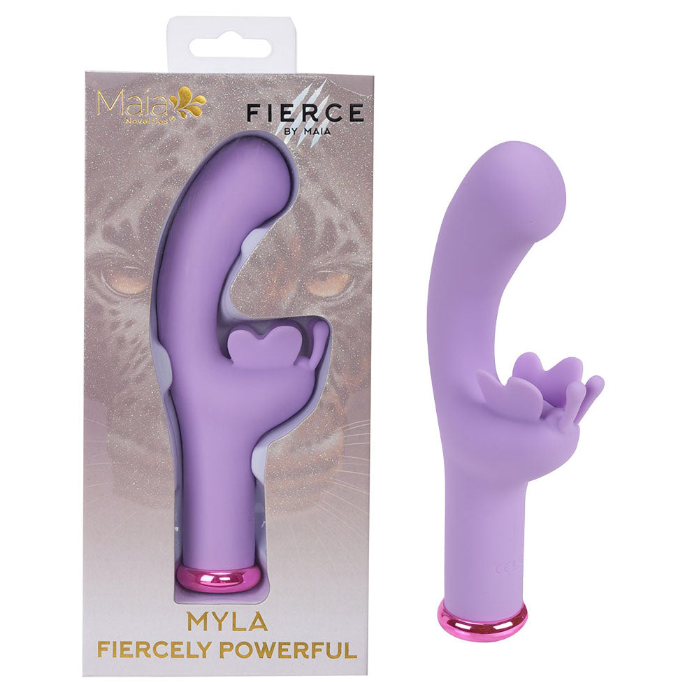 Maia MYLA - Lavender - Lavender 15.9 cm USB Rechargeable Butterfly Vibrator - MA24-19-LAVENDER