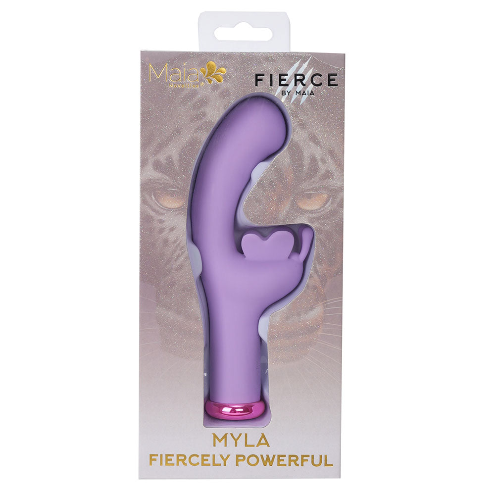 Maia MYLA - Lavender - Lavender 15.9 cm USB Rechargeable Butterfly Vibrator - MA24-19-LAVENDER