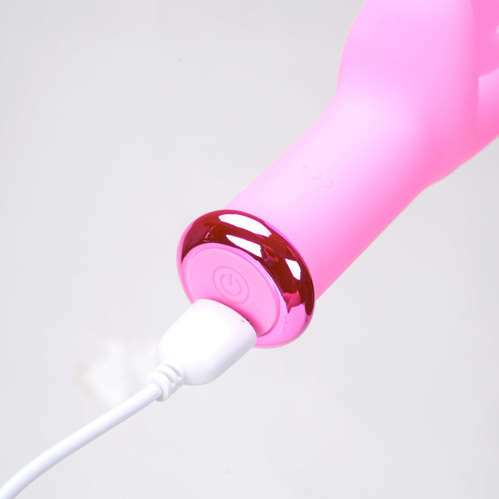 Maia MYLA - Pink - Pink 15.9 cm USB Rechargeable Butterfly Vibrator - MA24-19-PINK