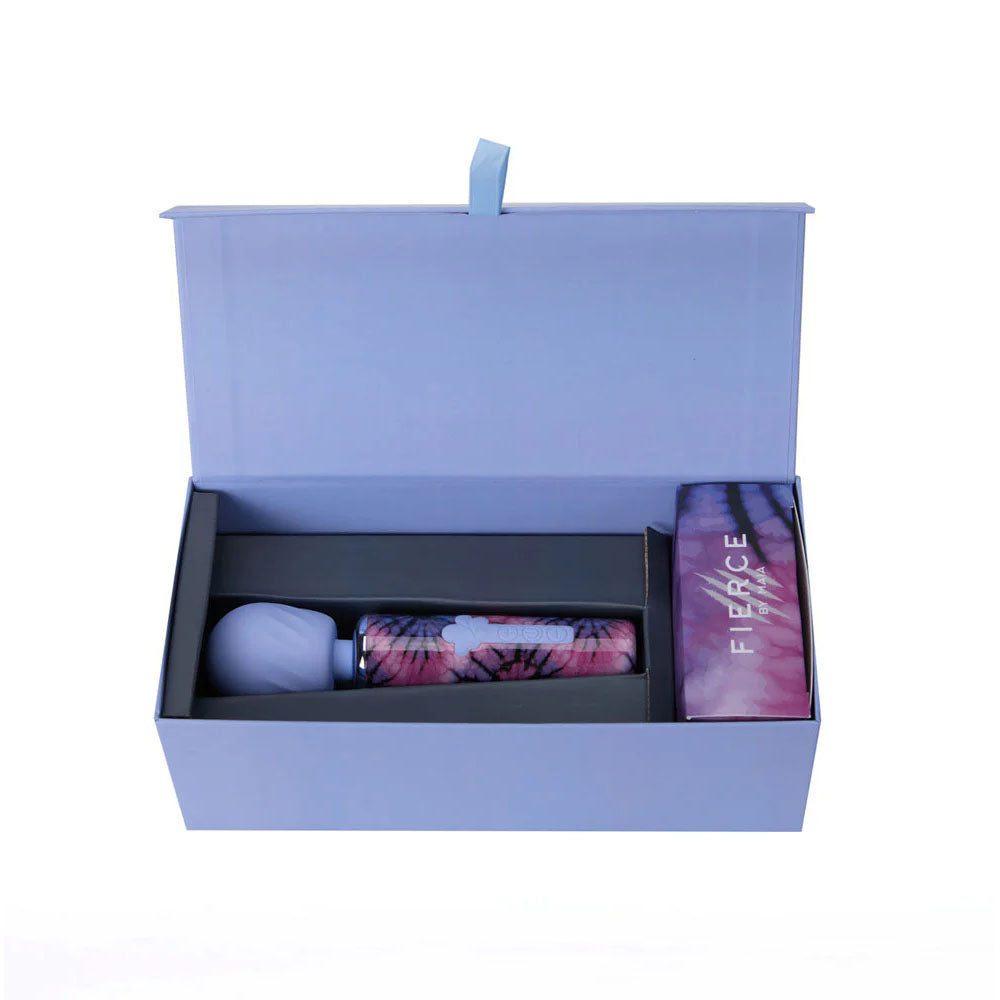Maia JOURNEE Wand - Purple 15.9 cm USB Rechargeable Massage Wand - MA25-10-TIE-DYE