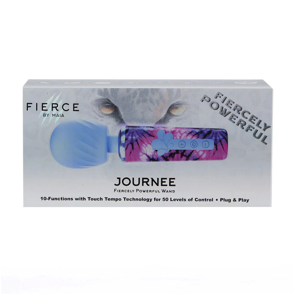 Maia JOURNEE Wand - Purple 15.9 cm USB Rechargeable Massage Wand - MA25-10-TIE-DYE