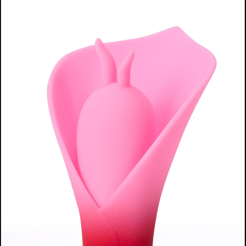 Maia MINA - Red - Red/Pink USB Rechargeable Fluttering Flower Stimulator - MA25-11-RED