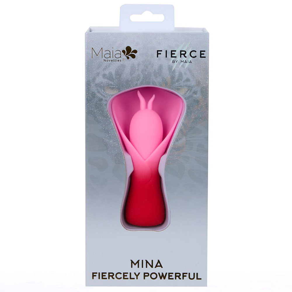 Maia MINA - Red - Red/Pink USB Rechargeable Fluttering Flower Stimulator - MA25-11-RED
