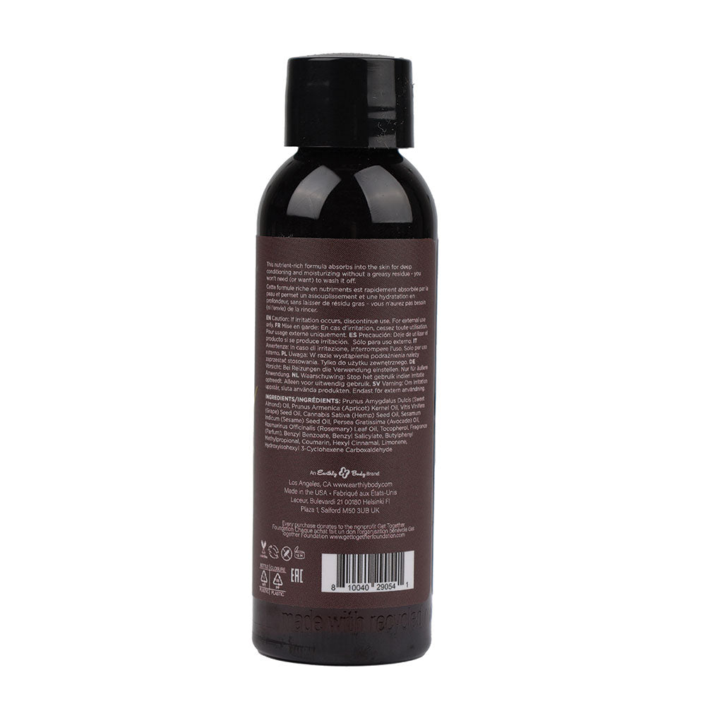 Hemp Seed Massage & Body Oil - Beach Daze (Coconut & Pineapple) Scented - 59 ml Bottle - MAS245