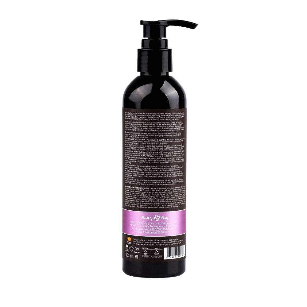 Hemp Seed Massage Lotion - Lavender Scented - 237 ml Bottle - ML017