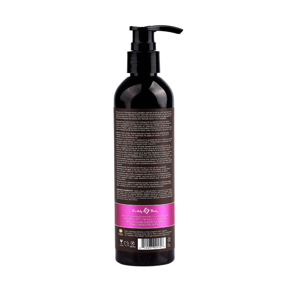 Hemp Seed Massage Lotion - Skinny Dip (Vanilla & Fairy Floss) Scented - 237 ml Bottle - ML021