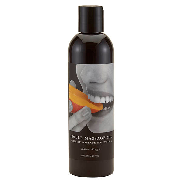 Edible Massage Oil - Mango Flavoured - 237 ml Bottle - MSE009
