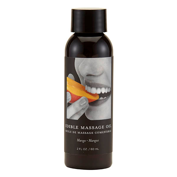 Edible Massage Oil - Mango Flavoured - 59 ml Bottle - MSE209