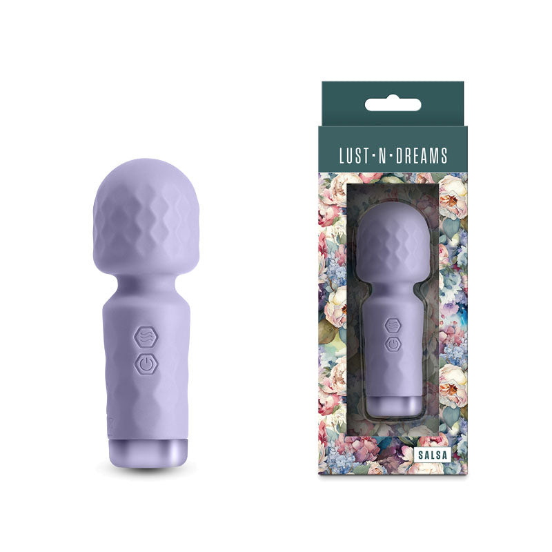 Lust-n-Dreams - Salsa - Lavender - Lavender 11.5 cm USB Rechargeable Mini Massage Wand - NSN-0245-15