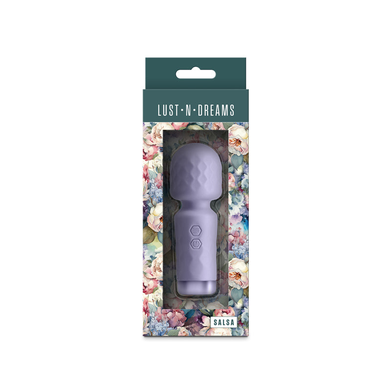Lust-n-Dreams - Salsa - Lavender - Lavender 11.5 cm USB Rechargeable Mini Massage Wand - NSN-0245-15