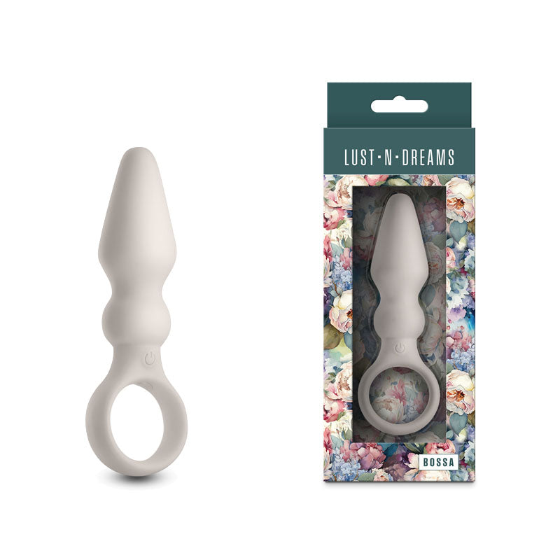 Lust-n-Dreams - Bossa - Fog - White 12.5 cm USB Rechargeable Vibrating Butt Plug - NSN-0245-69