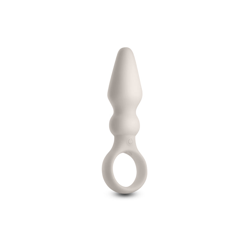 Lust-n-Dreams - Bossa - Fog - White 12.5 cm USB Rechargeable Vibrating Butt Plug - NSN-0245-69