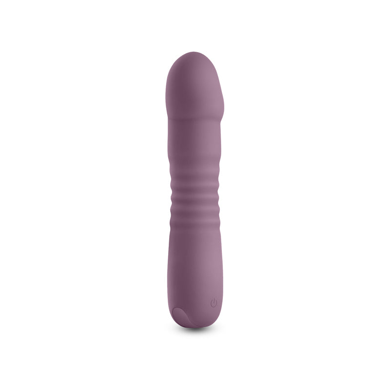 Lust-n-Dreams - Poise - Mauve - Purple 17.3 cm USB Rechargeable Thrusting Vibrator - NSN-0245-75