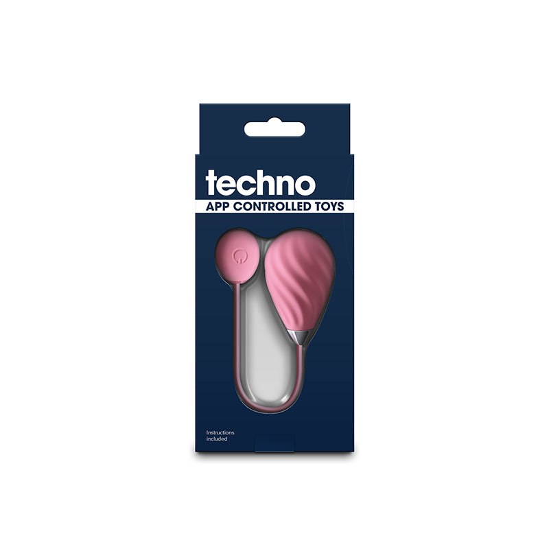 Techno - Kandi - Pink USB Rechargeable Vibrating Egg with App Control - NSN-0287-24