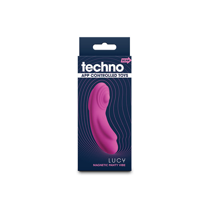 Techno - Lucy - Magenta - Magenta USB Rechargeable Panty Vibrator with App Control - NSN-0287-34