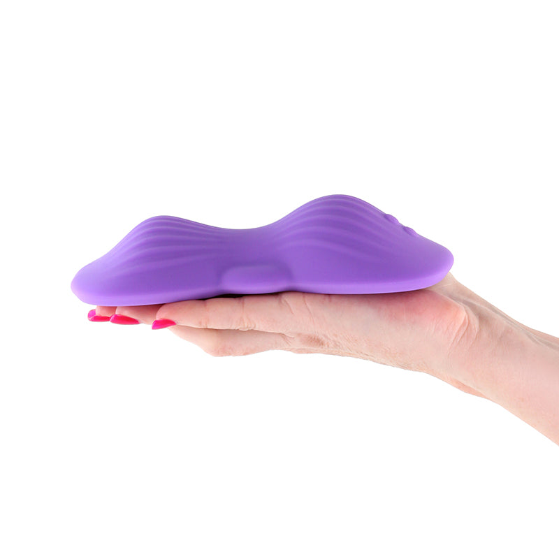 Techno - Trap - Purple - Purple USB Rechargeable Vibrating Grind Pad with App Control - NSN-0287-45