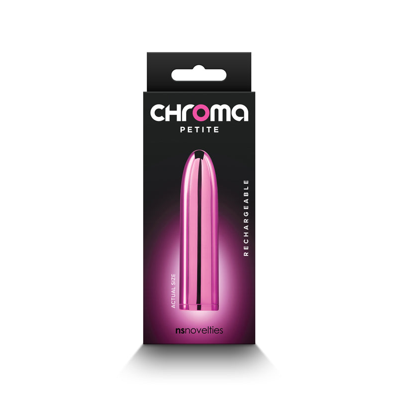 Chroma Petite Bullet - Pink - Metallic Pink 8.7 cm USB Rechargeable Bullet - NSN-0305-04