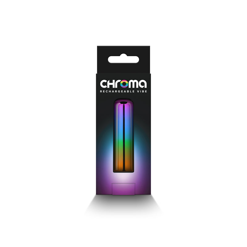 Chroma Rainbow - Small - Metallic Rainbow 6.8 cm USB Rechargeable Bullet - NSN-0305-50