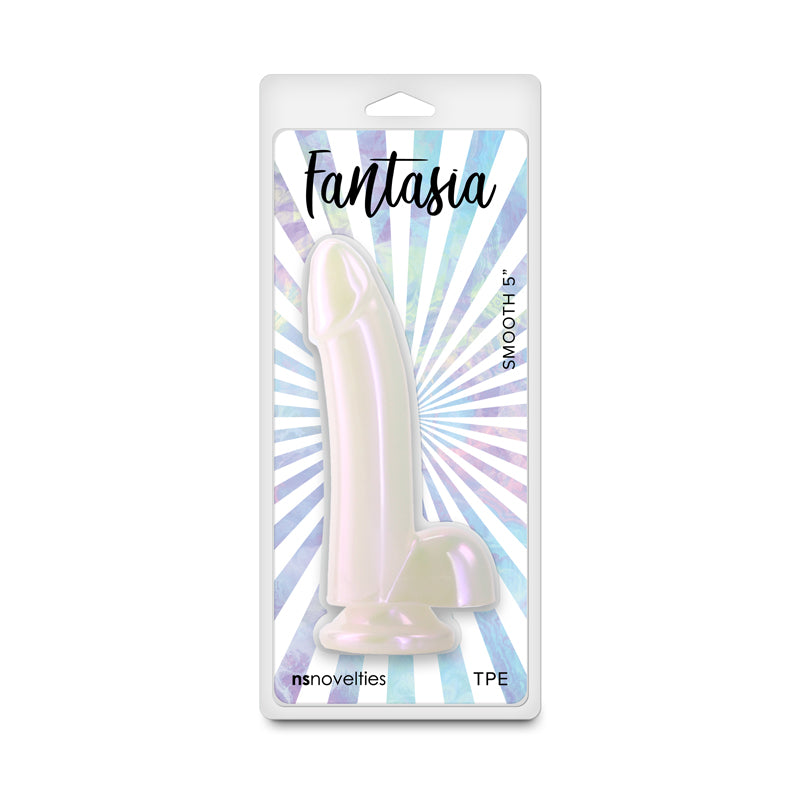 Fantasia - Smooth 5'' - Pearl - Pearlescent White 14.8 cm Dildo - NSN-0385-01
