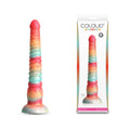 Colours Stacked - 9'' Dildo - Red/Gold - Red/Gold 23 cm Fantasy Dildo - NSN-0412-11