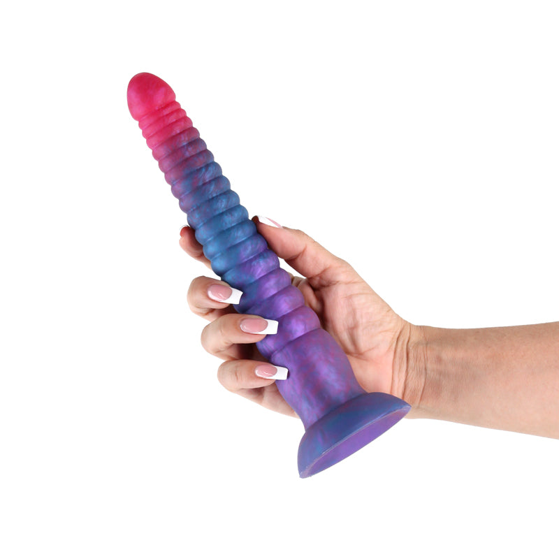 Colours Stacked - 9'' Dildo - Pink/Blue - Pink/Blue 23 cm Fantasy Dildo - NSN-0412-12