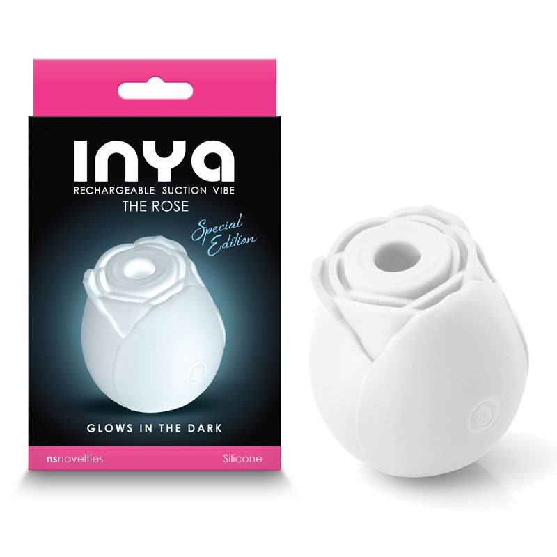INYA The Rose - Glow - Glow In The Dark Clitoral Air Pulsation Stimulator - NSN-0554-60