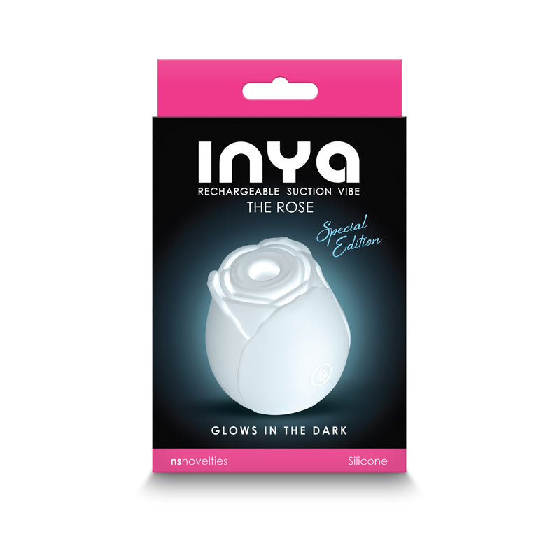 INYA The Rose - Glow - Glow In The Dark Clitoral Air Pulsation Stimulator - NSN-0554-60