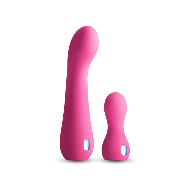 INYA Couplet - Pink - Pink USB Rechargeable Vibrators - Set of 2 Sizes - NSN-0561-34