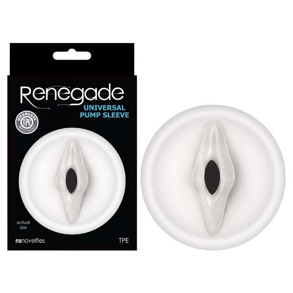 Renegade Universal Pump Sleeve - Clear Vagina-Shaped Penis Pump Sleeve - NSN-1127-31