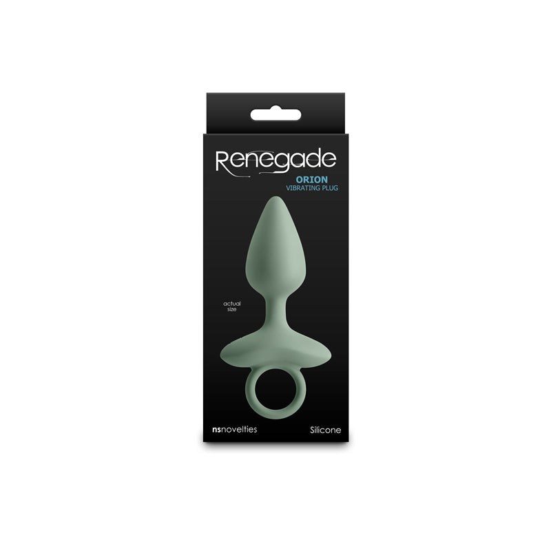 Renegade Orion - Sage - Green 13 cm USB Rechargeable Vibrating Butt Plug - NSN-1132-58