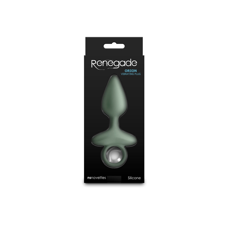 Renegade Orion - Sage - Green 13 cm USB Rechargeable Vibrating Butt Plug - NSN-1132-58