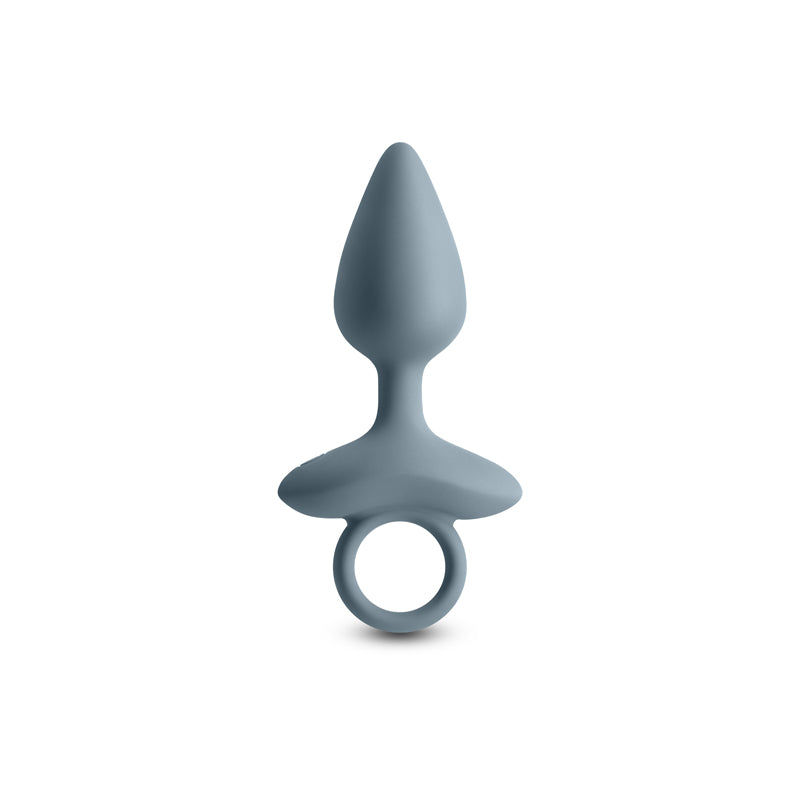 Renegade Orion - Grey - Grey 13 cm USB Rechargeable Vibrating Butt Plug - NSN-1132-59
