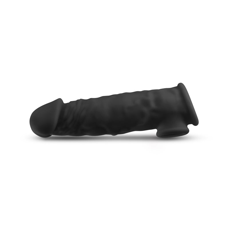 Renegade Annex - Thick - Black - Black 18.6 cm Penis Extender Sleeve - NSN-1165-13
