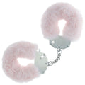 OUCH! Heavy-Duty Fluffy Cuffs - Powder Pink - Powder Pink Fluffy Restraints - OU1046PPNK