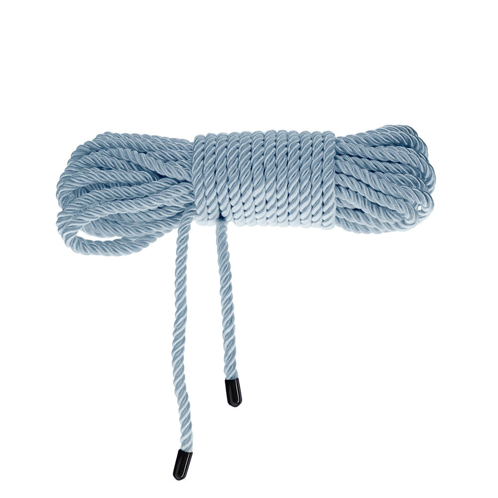 OUCH! Bondage Rope - 10 M - Powder Blue - Powder Blue Nylon Bondage Rope - 10 metre Length - OU1058PBLU