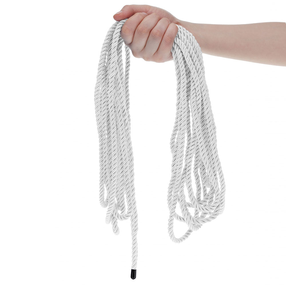 OUCH! Bondage Rope - 10 M - Silver - Silver Nylon Bondage Rope - 10 metre Length - OU1058SIL