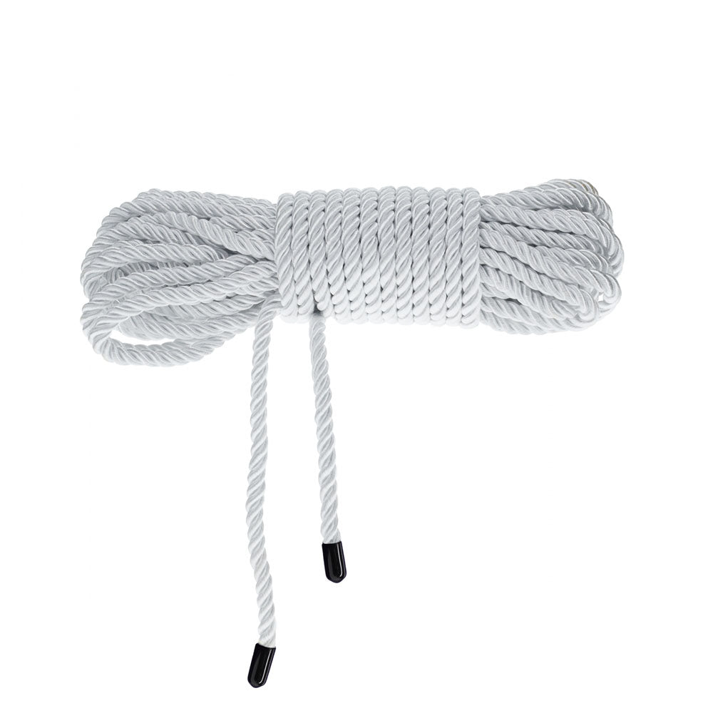 OUCH! Bondage Rope - 10 M - Silver - Silver Nylon Bondage Rope - 10 metre Length - OU1058SIL