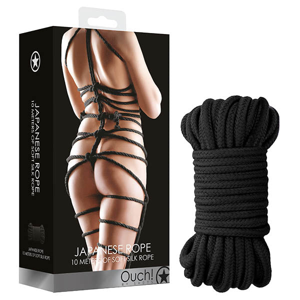 OUCH! Japanese Rope - Black - 10 metre Length - OU270BLK