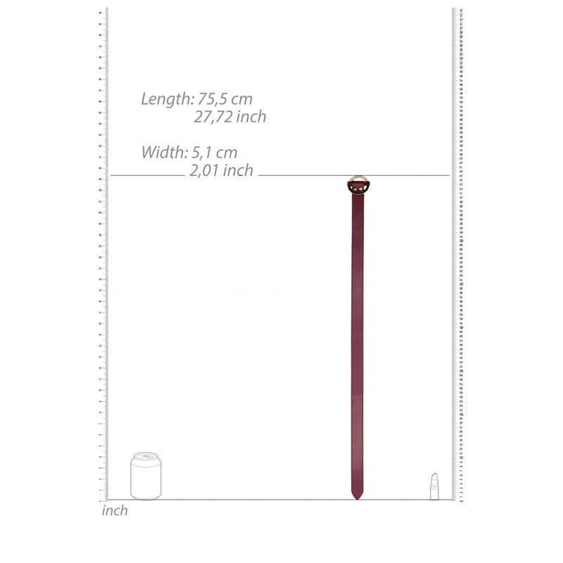 OUCH! Halo - Thigh Cuffs - Burgundy Leg Restraints - OU583BUR