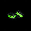 OUCH! Glow In The Dark Handcuffs - Black/Glow In Dark Restraints - OU750GLO