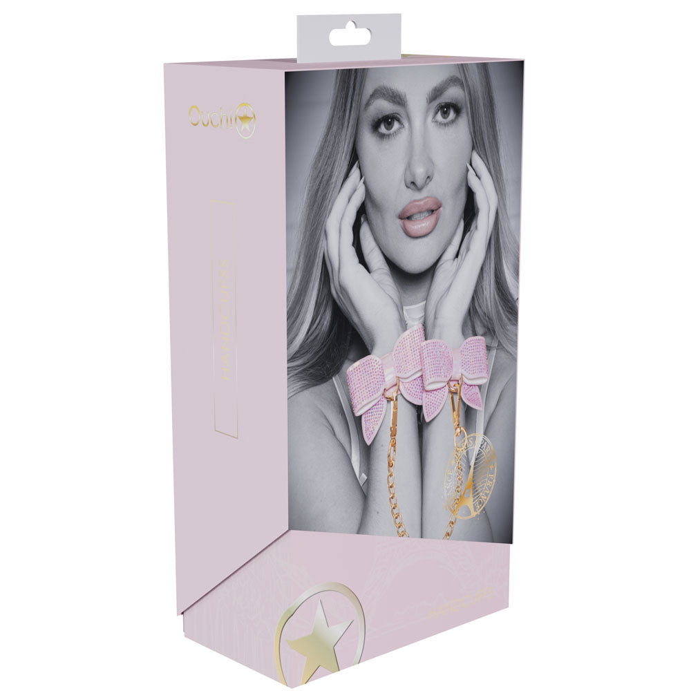 OUCH! Paris Collection - Handcuffs - Pink Restraints - OU981PNK