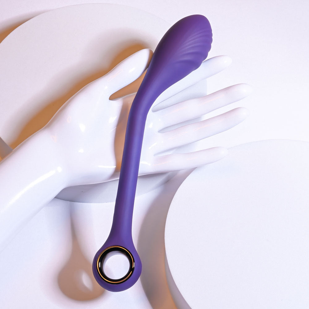 Playboy Pleasure SPOT ON - Purple 22.6 cm USB Rechargeable Poseable G-Spot Vibrator - PB-RS-1621-2