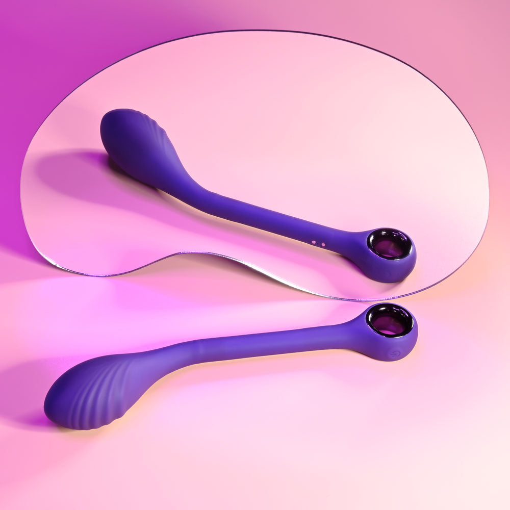 Playboy Pleasure SPOT ON - Purple 22.6 cm USB Rechargeable Poseable G-Spot Vibrator - PB-RS-1621-2