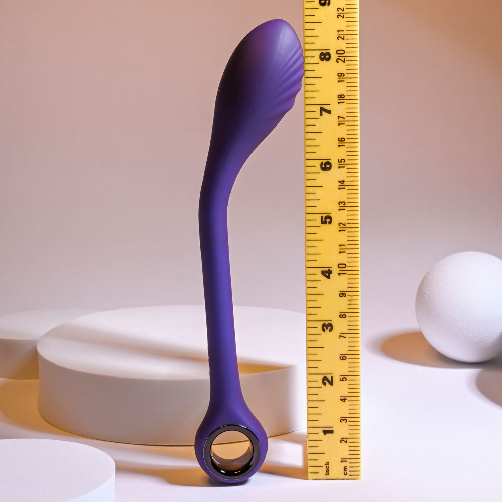 Playboy Pleasure SPOT ON - Purple 22.6 cm USB Rechargeable Poseable G-Spot Vibrator - PB-RS-1621-2