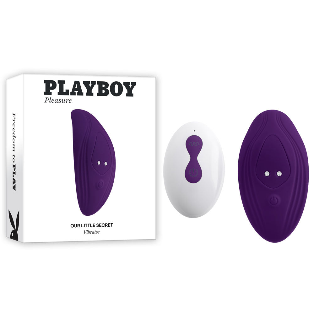 Playboy Pleasure OUR LITTLE SECRET - Purple USB Rechargeable Panty Vibrator with Wireless Remote Control - PB-RS-2277-2