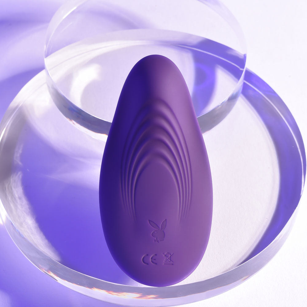 Playboy Pleasure OUR LITTLE SECRET - Purple USB Rechargeable Panty Vibrator with Wireless Remote Control - PB-RS-2277-2