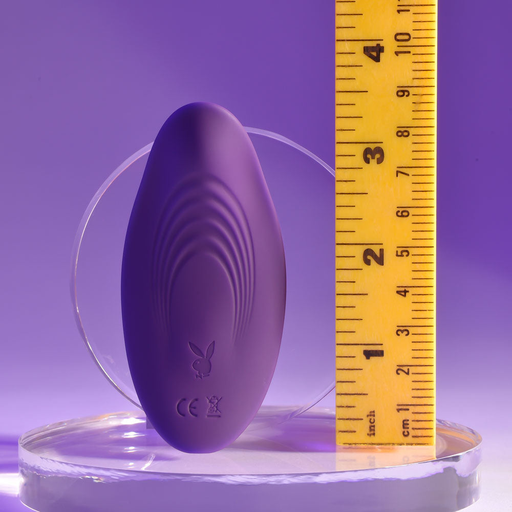 Playboy Pleasure OUR LITTLE SECRET - Purple USB Rechargeable Panty Vibrator with Wireless Remote Control - PB-RS-2277-2
