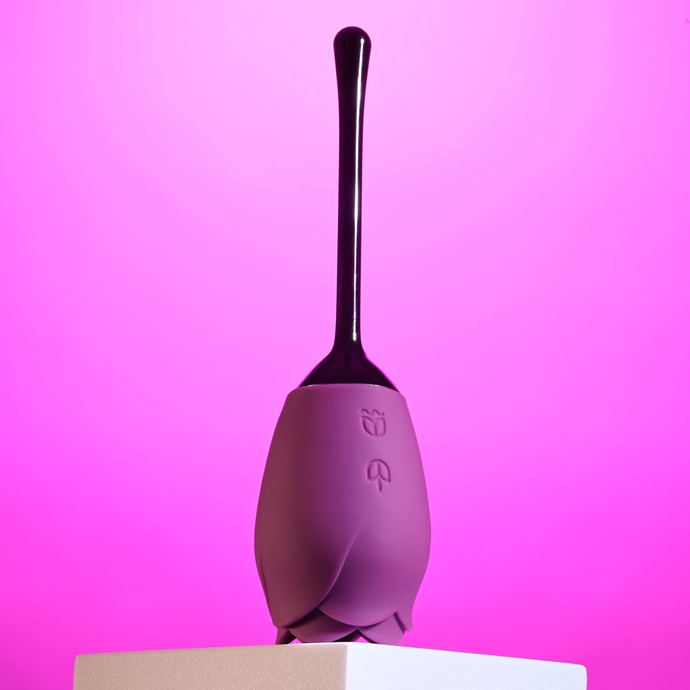 Playboy Pleasure PETAL - Purple USB Rechargeable Flicking Stimulator - PB-RS-2284-2