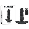 Playboy Pleasure TRUST THE THRUST - Black 13.7 cm USB Rechargeable Thrusting Butt Plug with Wireless Remote - PB-RS-2420-2