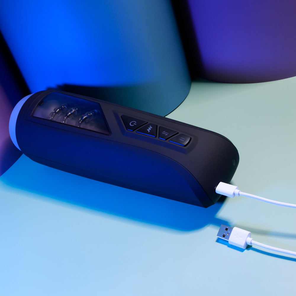 Playboy Pleasure PURSUIT OF PLEASURE - USB Rechargeable Vibrating Stroker - PB-RS-2437-2